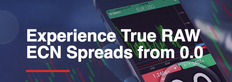 VantageFX true ECN spreads