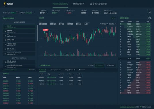 Bitfinex desktop platform